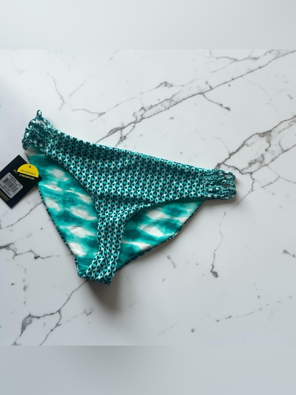 Reversible Teal Bikini Bottoms